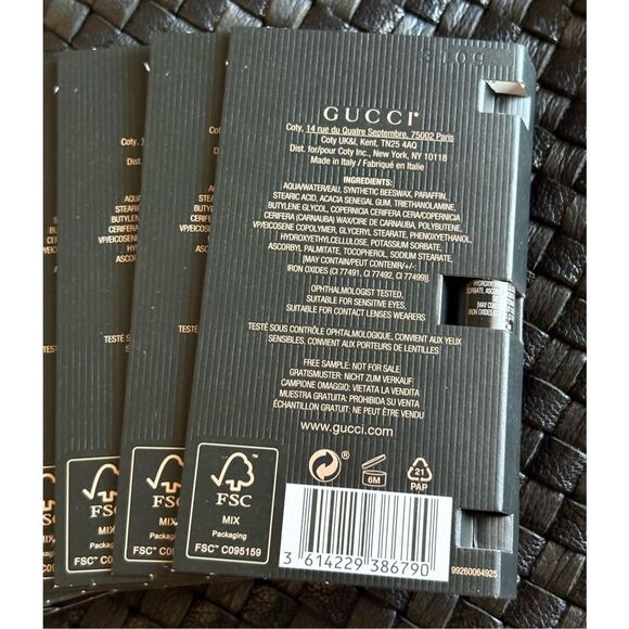 GUICCI - NWT - Lot of TEN Sample Sz (.03 fl.oz. Ea) Gucci Mascara L'Obscur/Black - Picture 3 of 11